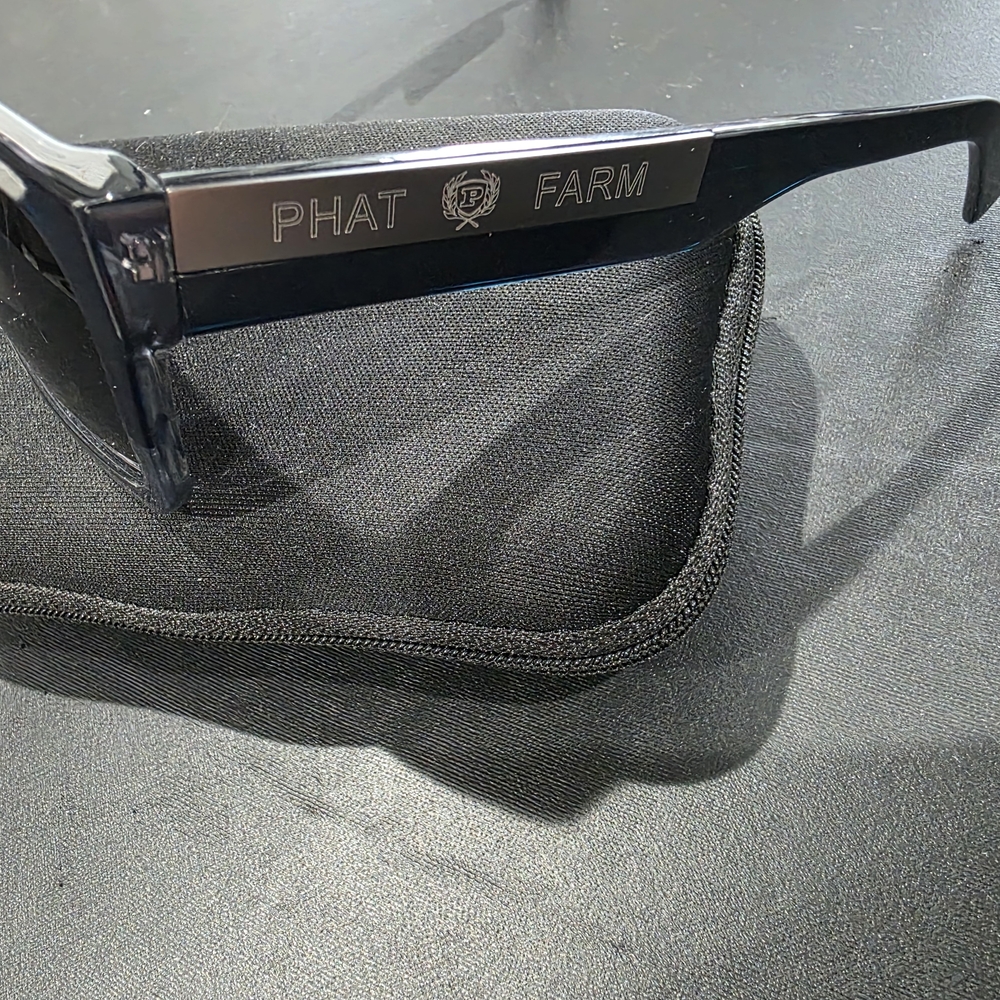 Classic Rectangular Black Sunglasses NWT - image 2